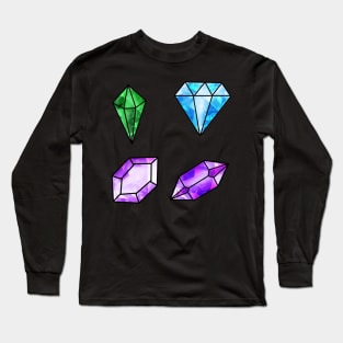 Gemstone sticker pack Long Sleeve T-Shirt